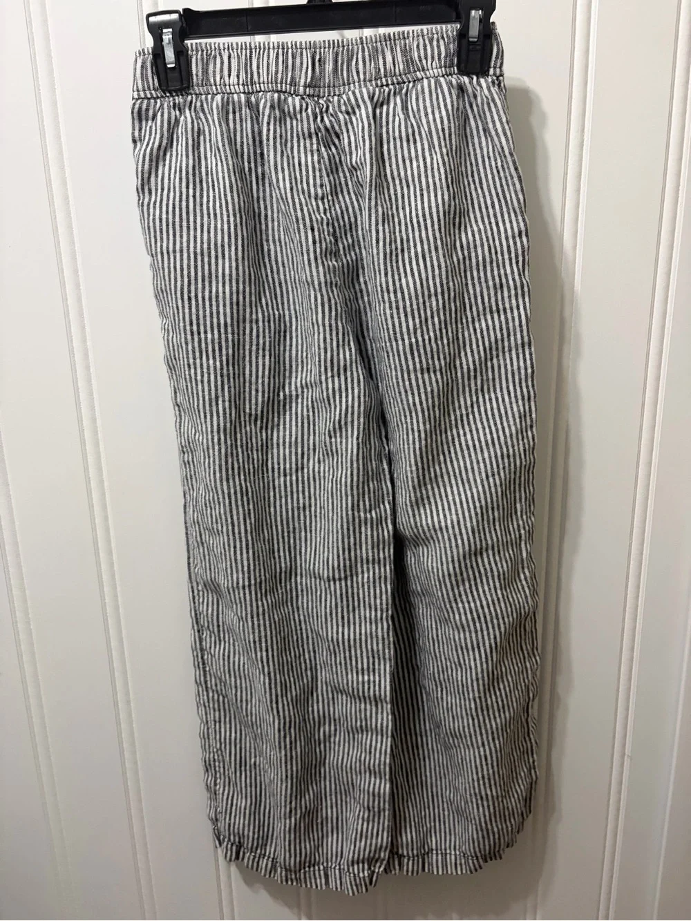 Reformation Cropped Striped Linen Pants Size XS